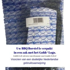Gohh BBQ Borstel Met Schraper - Schoonmaakborstel - Barbecue Krabber Met Handige Bewaarzak 2 In 1 -Barbecues Verkoopwinkel 1200x1200 827