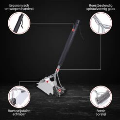 BBQ Borstel Staal RVS Reinigingsborstel Barbecue Grill Accessoires -Barbecues Verkoopwinkel 1200x1200 832