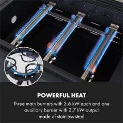 Klarstein Kingsville Double Barbecue - Houtskool- En Gasbarbecue - Smoker BBQ - Inclusief Deksels En Thermometer - Met 2 Roosters - Zwart -Barbecues Verkoopwinkel 1200x1200 84