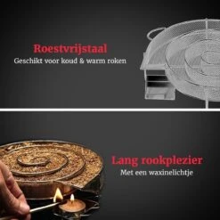 GrillX Cold Smoke Generator Met 1KG Appel Rookmot - 6 Liter - Smokerbox - RVS Rookbox - Rookgenerator - Koud Roken - BBQ Accesoires -Barbecues Verkoopwinkel 1200x1200 870