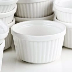 Chefarone Mini Ronde Ovenschalen - Mini Vormpjes Set Van 10 - Bakvormen Keramiek 200 ML - Crème Brulée Schaaltje - Wit -Barbecues Verkoopwinkel 1200x1200 913
