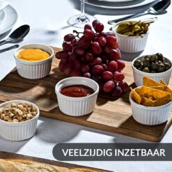 Chefarone Mini Ronde Ovenschalen - Mini Vormpjes Set Van 10 - Bakvormen Keramiek 200 ML - Crème Brulée Schaaltje - Wit -Barbecues Verkoopwinkel 1200x1200 915