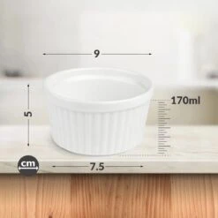 Chefarone Mini Ronde Ovenschalen - Mini Vormpjes Set Van 10 - Bakvormen Keramiek 200 ML - Crème Brulée Schaaltje - Multicolor -Barbecues Verkoopwinkel 1200x1200 957