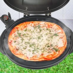 KitchenBrothers Elektrische BBQ - Met Grillplaat - Anti-aanbaklaag - Incl. Plank/Houders - Grilloppervlak 46,5x33,8cm - Tot 300°C - 2400W - Zwart -Barbecues Verkoopwinkel 1200x1200 97