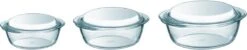 Pyrex Optimum Ovenschalenset 1,4 L - 2,1 L - 3 L - 21 X 18 X 8 Cm - 24 X 20 X 10 Cm - 27 X 23 X 11 Cm -Barbecues Verkoopwinkel 1200x241