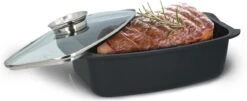Alpina - Braadslede - Braadpan - Met Glazen Deksel - Aromaknop - 5,5 Liter - Zwart -Barbecues Verkoopwinkel 1200x490