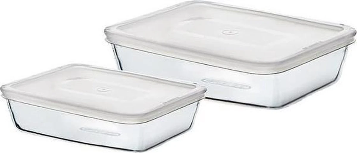 Pyrex Ovenschaal Met Deksel Cook&freez 25 X 19 X 8 Cm 2.6 L 1.5 L 2 Pyrex Ovenschaal Met Deksel Cook&freez 25 X 19 X 8 Cm 2.6 L 1.5 L - Afbeelding 2
