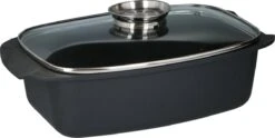 Alpina - Braadslede - Braadpan - Met Glazen Deksel - Aromaknop - 5,5 Liter - Zwart -Barbecues Verkoopwinkel 1200x604 1