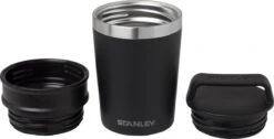 Stanley The Shortstack Travel Thermosbeker - 230 Ml - RVS/Mat Zwart -Barbecues Verkoopwinkel 1200x612