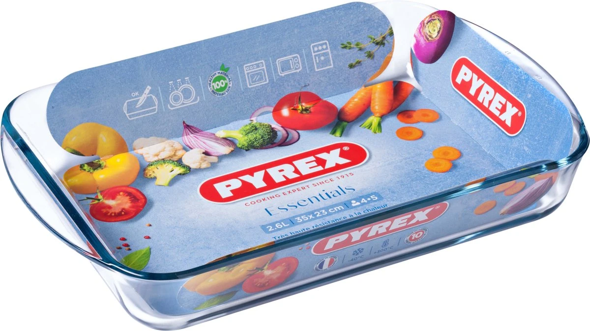 Pyrex Essentials Ovenschaal - 35 X 23 X 5 Cm - 2,6 L 9 Pyrex Essentials Ovenschaal - 35 X 23 X 5 Cm - 2,6 L - Afbeelding 9