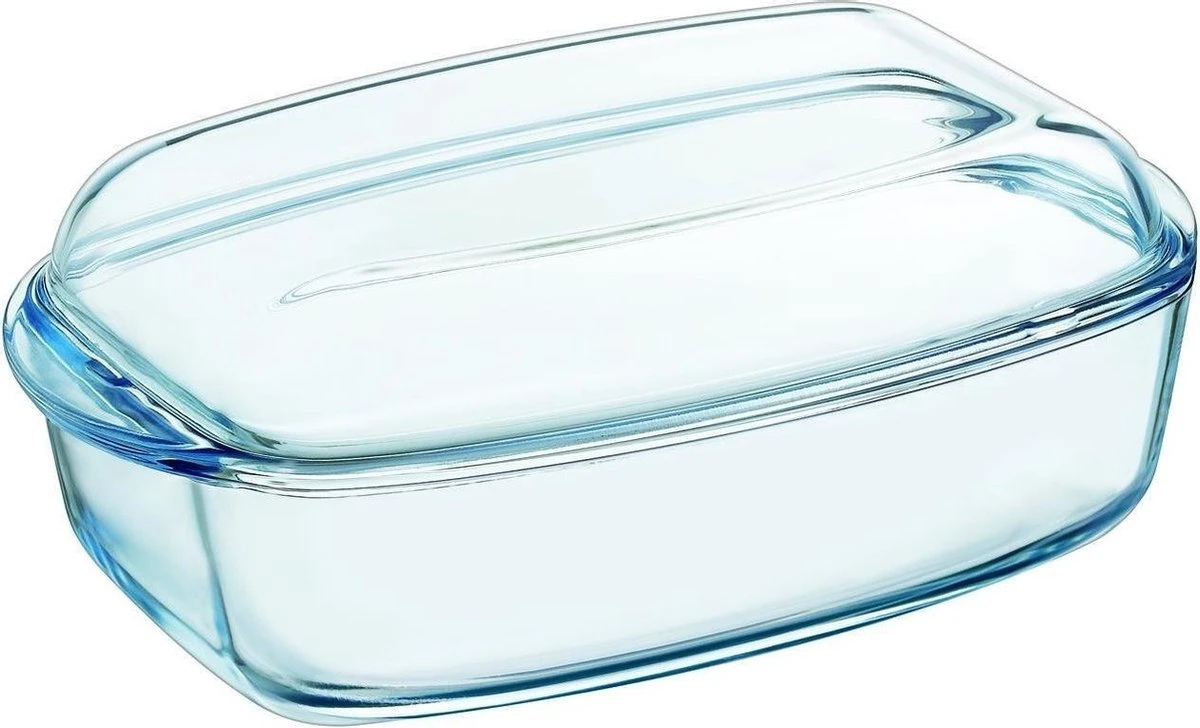 Pyrex - Essentials Schaal Rechthoek Met Deksel 6,5 Liter - Transparant 1 Pyrex - Essentials Schaal Rechthoek Met Deksel 6,5 Liter - Transparant