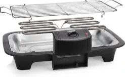Tristar BQ-2813 Electrische Tafelbarbecue - Grilloppervlak (LxB) 38x22 Cm - 2000W - Zwart -Barbecues Verkoopwinkel 1200x739