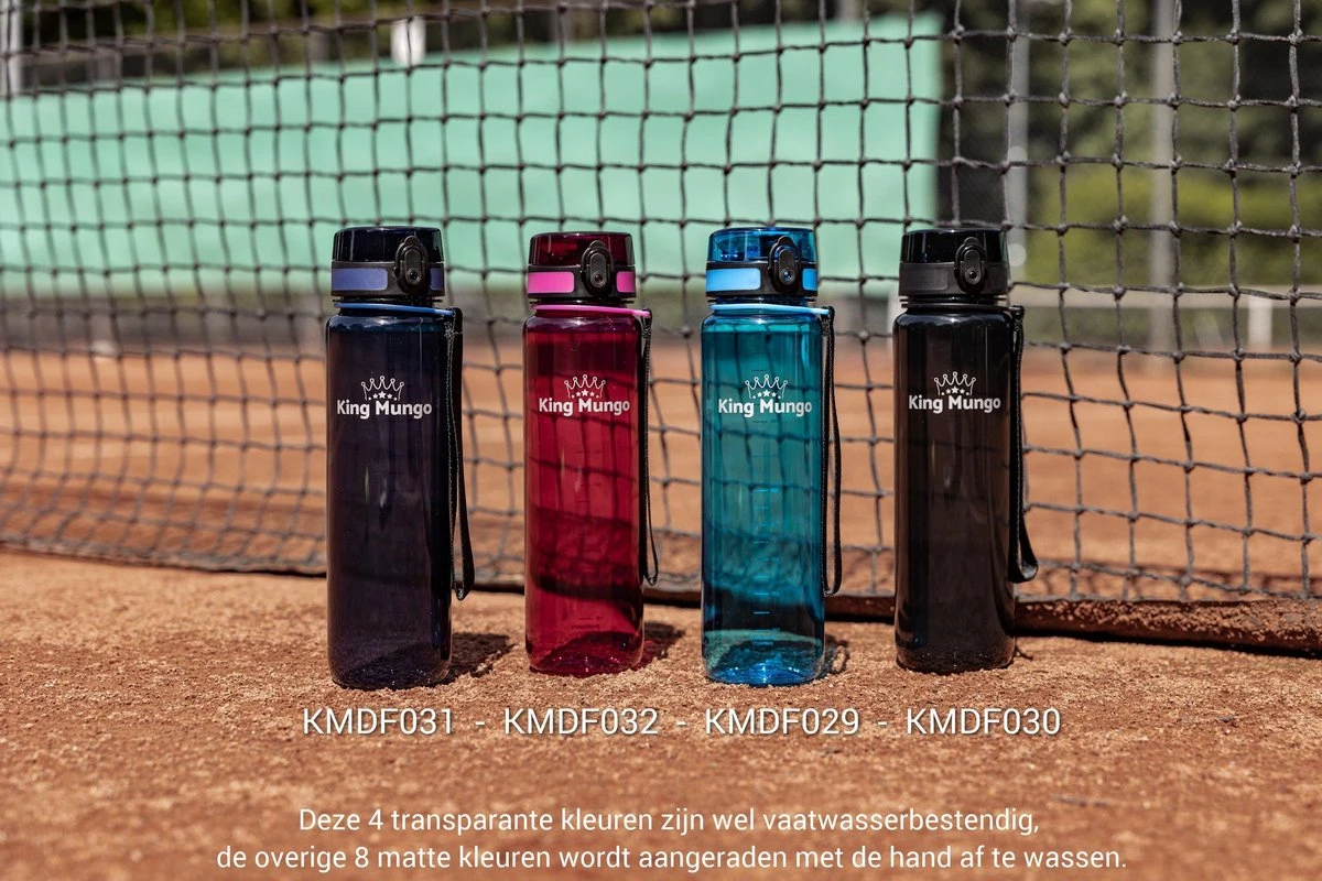 Waterfles 1 Liter Vaatwasserbestendig - Lekvrije 1L Drinkfles - Volwassenen & Kinderen - Sport Bidon Drinkbus - Donkerblauw - King Mungo 10 Waterfles 1 Liter Vaatwasserbestendig - Lekvrije 1L Drinkfles - Volwassenen & Kinderen - Sport Bidon Drinkbus - Donkerblauw - King Mungo - Afbeelding 10