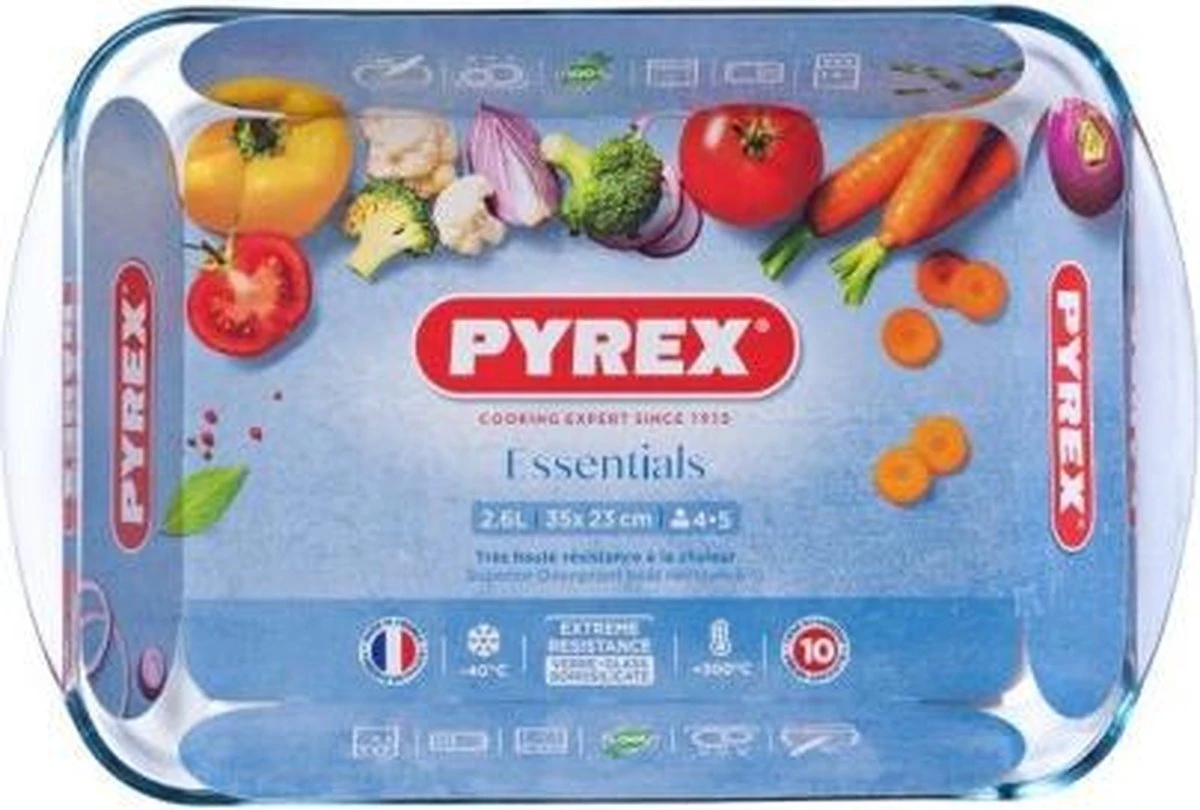 Pyrex Essentials Ovenschaal - 35 X 23 X 5 Cm - 2,6 L 18 Pyrex Essentials Ovenschaal - 35 X 23 X 5 Cm - 2,6 L - Afbeelding 18