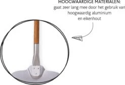 Boska Pizzaschep Barbecue - Kort Handvat - Stabiel - Aluminium - Eikenhout - BBQ Accessoires -Barbecues Verkoopwinkel 1200x811