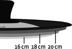 IBright Universele Glazen Deksel Met Siliconen Rand - Voor Pannen Van Ø16 Cm Tot 20 Cm 9 IBright Universele Glazen Deksel Met Siliconen Rand - Voor Pannen Van Ø16 Cm Tot 20 Cm -Barbecues Verkoopwinkel 1200x819