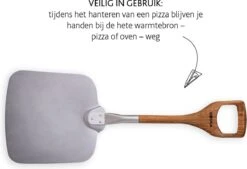 Boska Pizzaschep Barbecue - Kort Handvat - Stabiel - Aluminium - Eikenhout - BBQ Accessoires -Barbecues Verkoopwinkel 1200x820