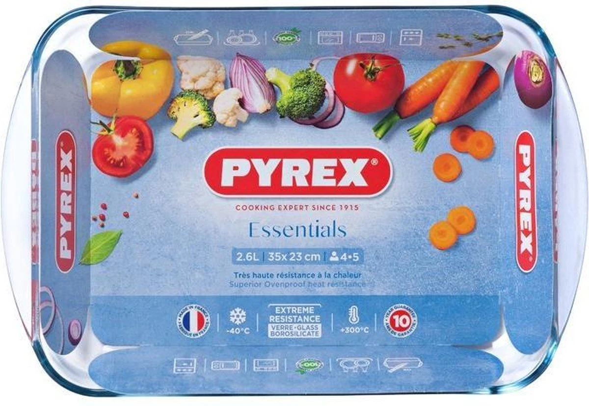 Pyrex Essentials Ovenschaal - 35 X 23 X 5 Cm - 2,6 L 17 Pyrex Essentials Ovenschaal - 35 X 23 X 5 Cm - 2,6 L - Afbeelding 17