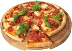 Boska Pizzaplank Friends L - BBQ Accessoires - Eikenhout - Handige Opvanggeul - Ø 34 Cm -Barbecues Verkoopwinkel 1200x844