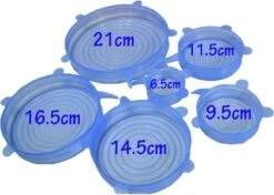 Herbruikbare Siliconen Vershoud Deksel - Stretch Afsluitdeksel - Set Van 6 -Barbecues Verkoopwinkel 1200x853 1