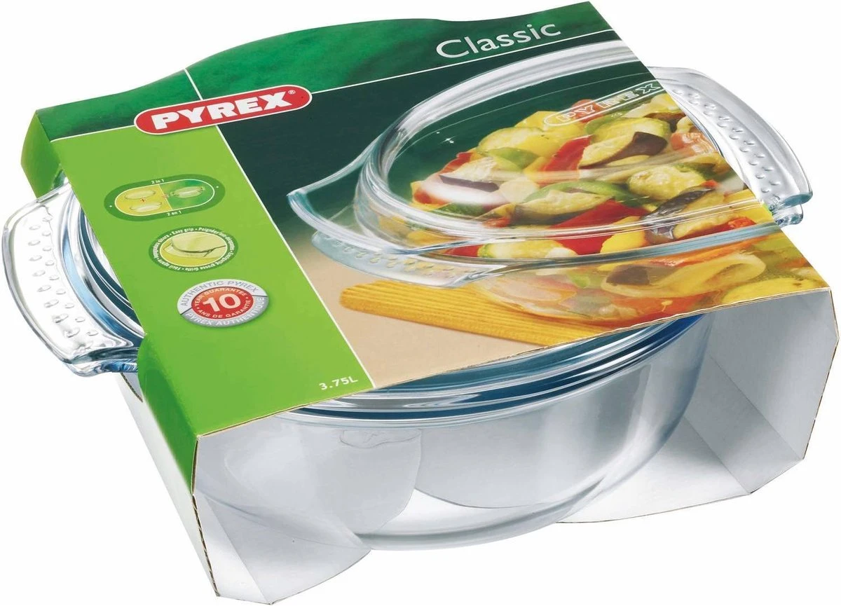 Pyrex Classic Easy Grip Ovenschaal 3,5 L + 1,4 L - 32 X 27 X 14 Cm 6 Pyrex Classic Easy Grip Ovenschaal 3,5 L + 1,4 L - 32 X 27 X 14 Cm - Afbeelding 6