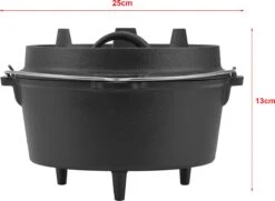 Dutch Oven Enkhuizen Met Deksel Gietijzer Zwart 4,2 L 13 Dutch Oven Enkhuizen Met Deksel Gietijzer Zwart 4,2 L -Barbecues Verkoopwinkel 1200x877