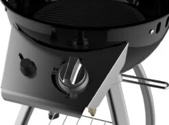 Accente Outdoor Gas BBQ - ø 45 Cm- Inclusief Grillplaat & Gasslang - Zwart -Barbecues Verkoopwinkel 1200x883