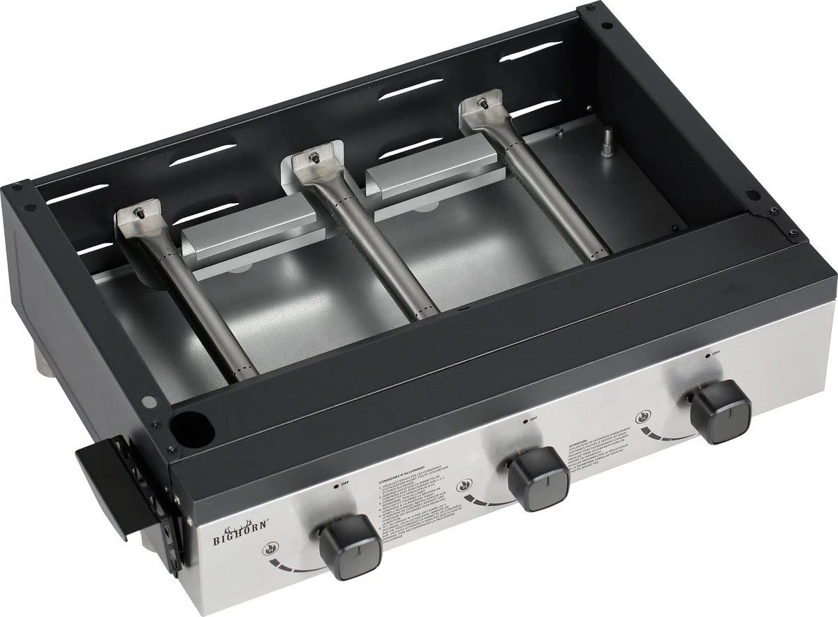 Bighorn Plancha Grill - Gasbarbecue – Tabletop – Draagbaar – 3 Branders 6 Bighorn Plancha Grill - Gasbarbecue – Tabletop – Draagbaar – 3 Branders - Afbeelding 6