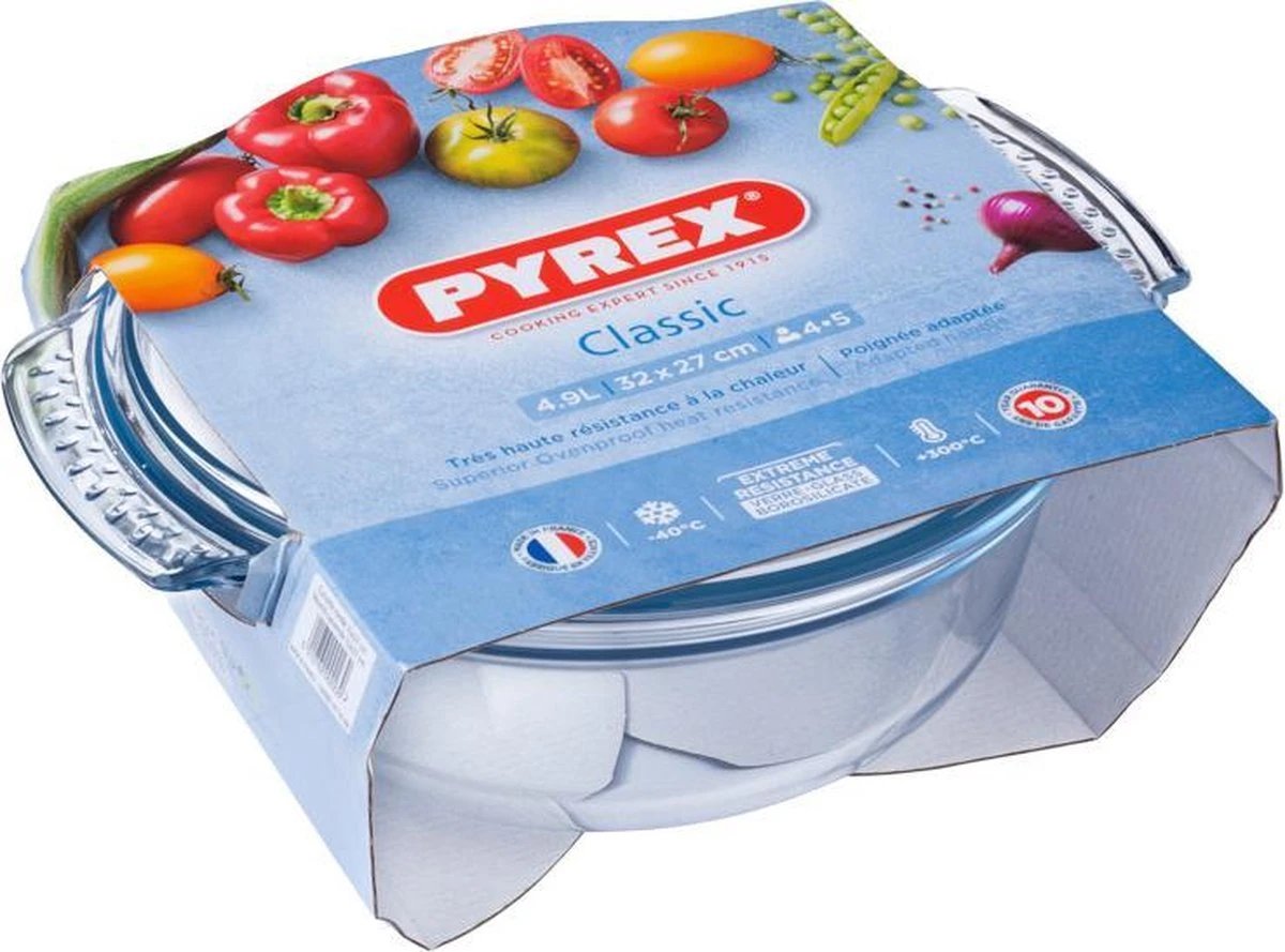 Pyrex Classic Easy Grip Ovenschaal 3,5 L + 1,4 L - 32 X 27 X 14 Cm 8 Pyrex Classic Easy Grip Ovenschaal 3,5 L + 1,4 L - 32 X 27 X 14 Cm - Afbeelding 8