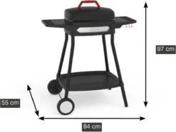 Barbecook Alexia - Elektrische Bbq - Afneembare Grill - Zijtafels - Wielen - 84x55x97cm -Barbecues Verkoopwinkel 1200x902