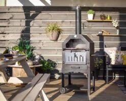 Merkloos MaxxGarden Pizza Oven - Smoker Barbecue Houtskool 45 X 65 X 158cm -Barbecues Verkoopwinkel 1200x956