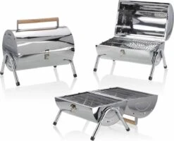 BBQ Collection Houtskoolbarbecue - Cilinder - Chroom -Barbecues Verkoopwinkel 1200x972