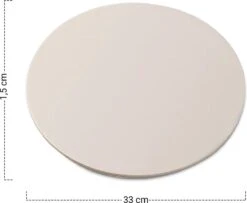 MaxxHome Pizzasteen - BBQ Steen - Pizzasteen Voor De Lekkerste Bereiding Van Een Pizza Op Jouw Barbecue Of In De Oven - Pizza Steen Rond - Medium (33 Cm) -Barbecues Verkoopwinkel 1200x986