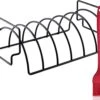 Rednas Sparerib Rek Bbq - Incl. Bakkwast - Bbq Rek - Bbq Accessoires - Rib Rack - Kiphouder - Bbq Gereedschap