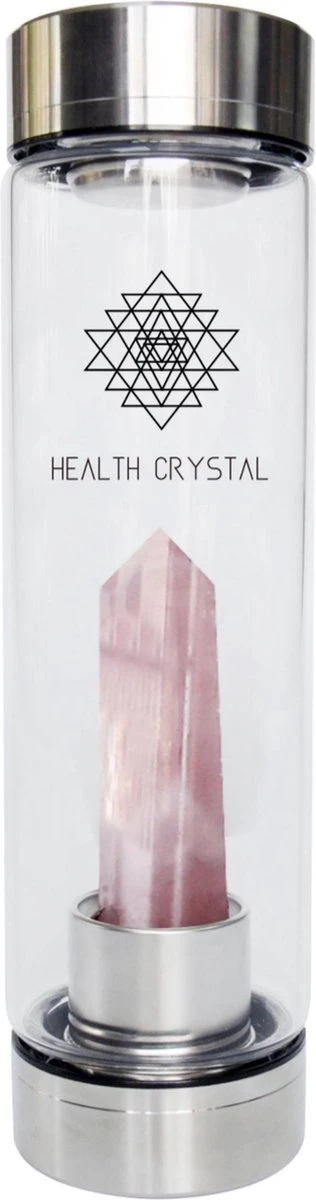 Health Crystal - 550 ML - Luxe Waterfles Met Kristal - Roze Quartz - Zorgt Voor Energie - Detox - Verfrissende Smaak Aan Je Water - Zorgt Voor Balans - Helpt Met Afvallen - Handig Mee Te Nemen - Perfect Als Cadeau 1 Health Crystal - 550 ML - Luxe Waterfles Met Kristal - Roze Quartz - Zorgt Voor Energie - Detox - Verfrissende Smaak Aan Je Water - Zorgt Voor Balans - Helpt Met Afvallen - Handig Mee Te Nemen - Perfect Als Cadeau
