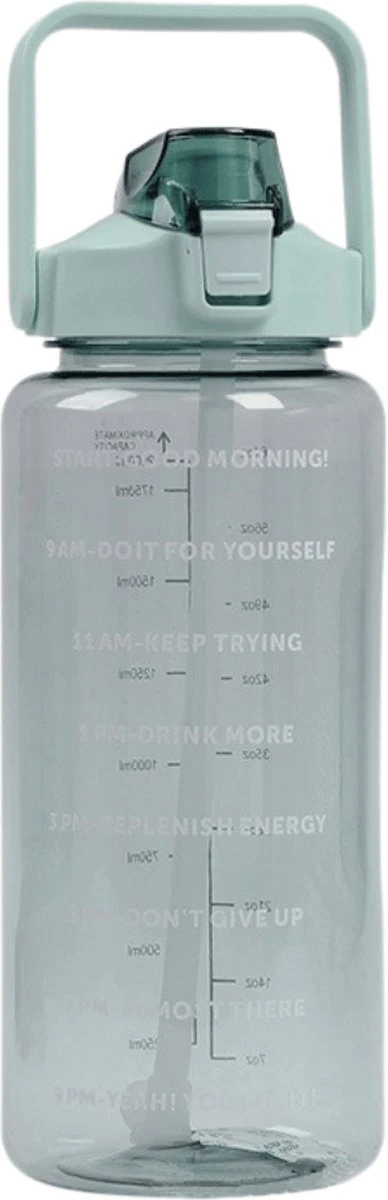 Merkloos Waterfles - Drinkfles - Bidon - Waterfles Met Tijdmarkeringen - Motivatie Waterfles - Waterfles & Drinkfles & Bidon 2 Liter - Drinkfles & Waterfles Met Rietje - Drinkfles Kinderen & Volwassenen - Grote Waterfles | Groen, 2 Liter 1 Merkloos Waterfles - Drinkfles - Bidon - Waterfles Met Tijdmarkeringen - Motivatie Waterfles - Waterfles & Drinkfles & Bidon 2 Liter - Drinkfles & Waterfles Met Rietje - Drinkfles Kinderen & Volwassenen - Grote Waterfles | Groen, 2 Liter
