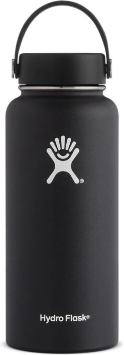 Hydro Flask Wide Mouth Flex Cap Drinkfles (946 Ml) - Zwart -Barbecues Verkoopwinkel 420x1200