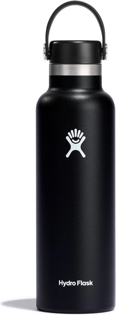 Hydro Flask Standard Mouth Flex Cap Drinkfles (621 Ml) - Zwart 1 Hydro Flask Standard Mouth Flex Cap Drinkfles (621 Ml) - Zwart