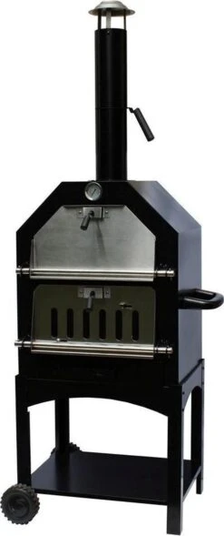Merkloos MaxxGarden Pizza Oven - Smoker Barbecue Houtskool 45 X 65 X 158cm -Barbecues Verkoopwinkel 503x1200