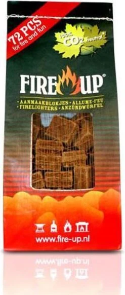 Fire-Up Aanmaakblokjes Bruin Zak/72st -Barbecues Verkoopwinkel 509x1200
