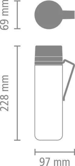 Brabantia Make & Take Drinkfles Met Fruitfilter - 0,5 L - Jade Green -Barbecues Verkoopwinkel 543x1200