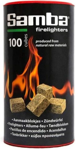 Samba Bruine Aanmaakblokjes Openhaard - 600 Stuks In Kokers - Omdoos -Barbecues Verkoopwinkel 614x1200 1