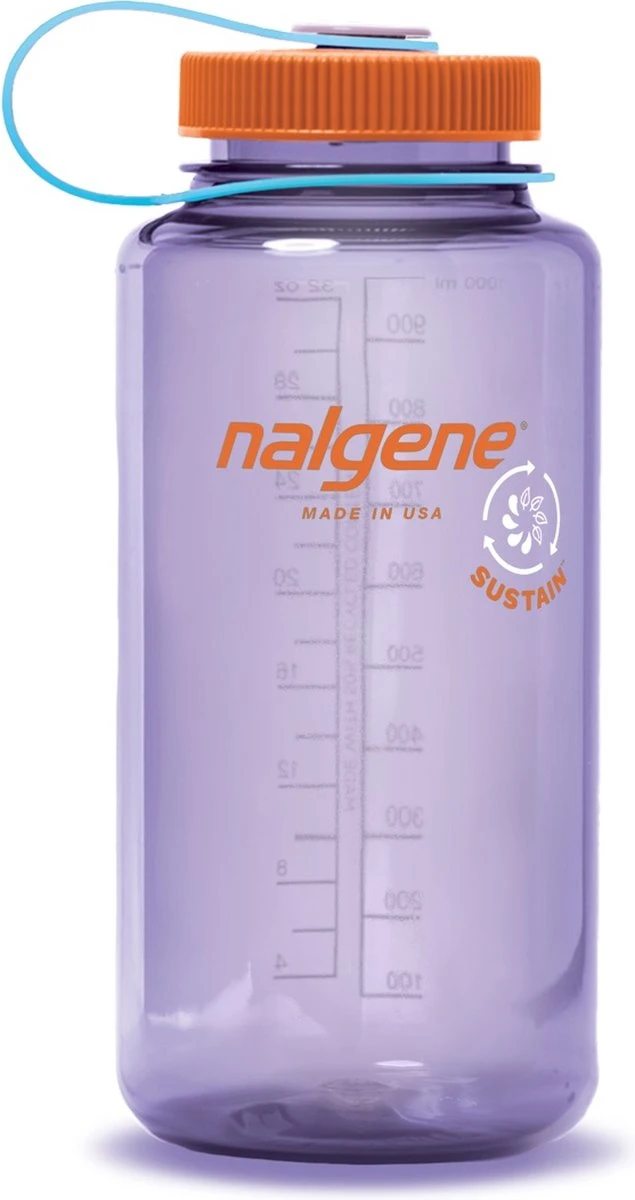 Nalgene Wide-Mouth Bottle - Drinkfles - 32oz - BPA Free - SUSTAIN - Amethyst 1 Nalgene Wide-Mouth Bottle - Drinkfles - 32oz - BPA Free - SUSTAIN - Amethyst