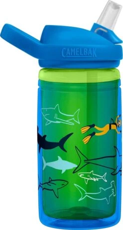 CamelBak Eddy+ Kids Insulated - Drinkfles - 400 Ml - Blauw / Groen (Scuba Sharks) -Barbecues Verkoopwinkel 644x1200 1