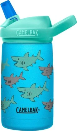 CamelBak Eddy+ Kids SST Vacuum Insulated - Isolatie Drinkfles - 350 Ml - Blauw (School Of Sharks)