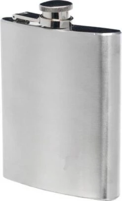 Non-branded Heupfles 200 Ml Staal Chroom