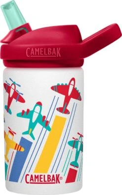 CamelBak Eddy+ Kids Single Wall SST - Drinkfles - 400 Ml - Wit (Airplanes)