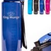 Waterfles 1 Liter Vaatwasserbestendig - Lekvrije 1L Drinkfles - Volwassenen & Kinderen - Sport Bidon Drinkbus - Donkerblauw - King Mungo
