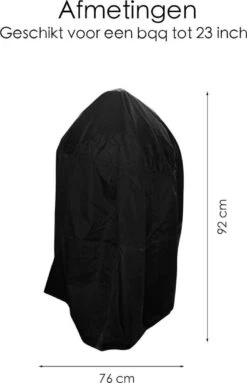 BBQ Beschermhoes - Voor Kamado - Universeel - Tot 23 Inch - Zwart -Barbecues Verkoopwinkel 774x1200 3