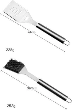 Sens Design BBQ Accesoires - 18 Delig - BBQ Gereedschapset Koffer -Barbecues Verkoopwinkel 788x1200